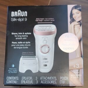 Braun Silk-épil 9 Epilator - New In Box
